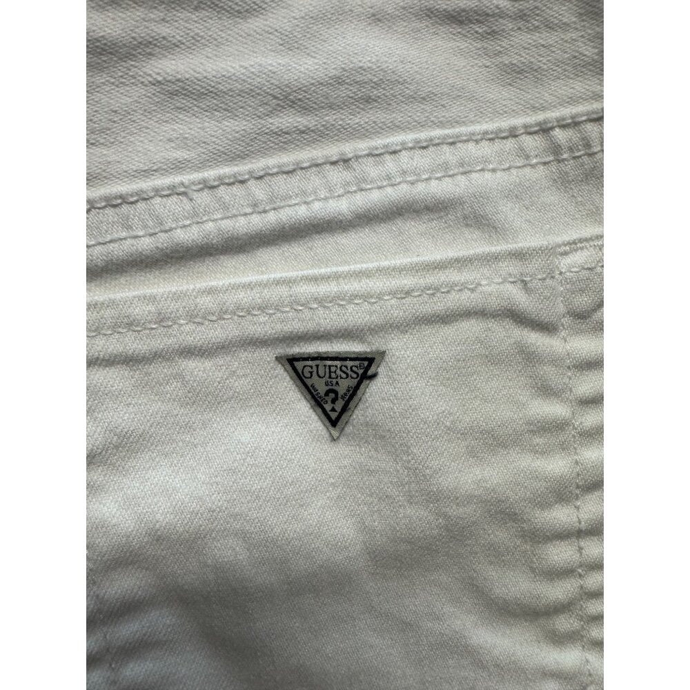 Guess Medium Rise Skinny Sarah Fit White Jeans - Picture 7 of 14